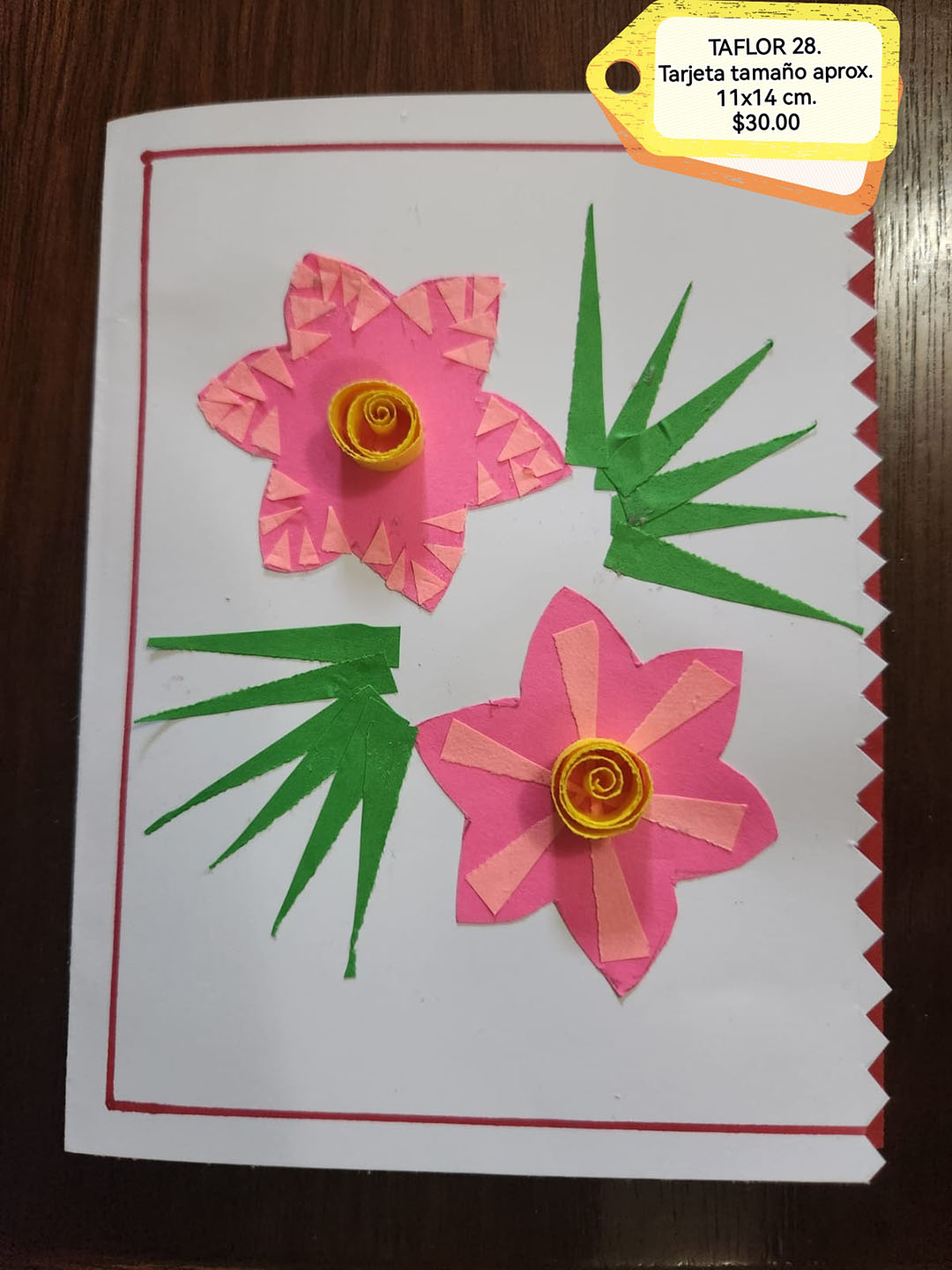 Tarjeta de flores